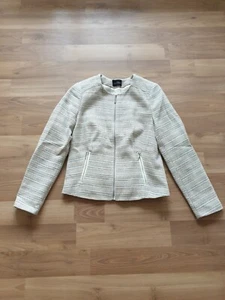 Your Sixth Sense by C&A Anzugjacke Weiß Gestreift Business Mode Fashion Gr. 40 - Bild 1 von 12