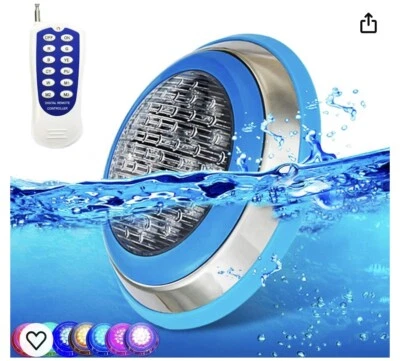 Luces LED Subacuáticas para Piscina, 54W RGB Cambio de Color, 12V AC Foto 1 de 4