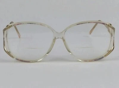 Safilo Lady Elasta 5633 Eyeglasses Frame Italy 56 12 125mm Womens Full Rim Clear - Image 1 of 4