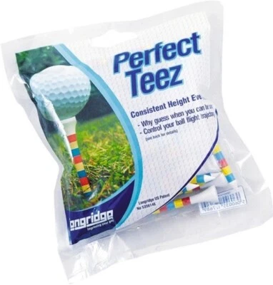 Longridge Perfect Teez 2 83 mm lang Holz gestreift Golf Tees 50 Stück alle Schläger