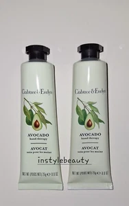 SEALED Crabtree & Evelyn AVOCADO Ultra Moisturizing Hand Therapy Travel 2-PK - Picture 1 of 2