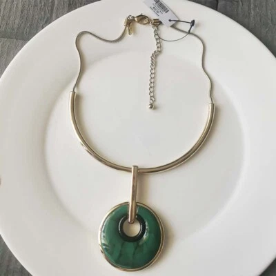 New 16" Chicos Round Pendant Necklace Gift Fashion Women Party Holiday Jewelry - Image 1 of 3