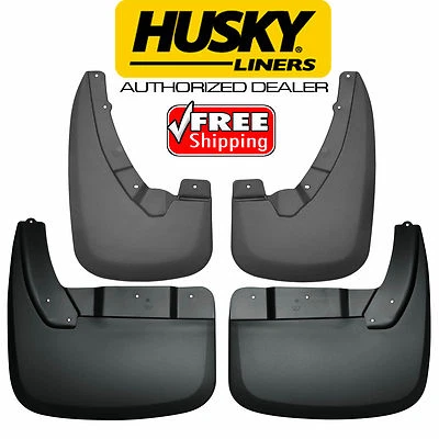 HUSKY Mud Guards Flaps for DODGE RAM 3500 DUALLY w/NO FENDER FLARES Front N Rear - Image 1 of 4