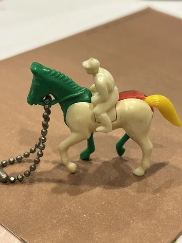 Antique Racehorse and Horse Jockey keychain Cover