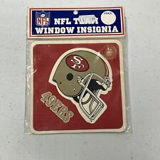 VINTAGE, NFL TEAM WINDOW INSIGNIA "49ers," (5.00" Square), New and Sealed