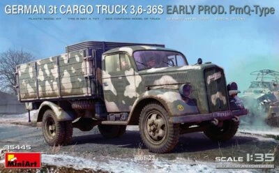 MINI ART 35445 1/35 German 3t Cargo Truck 3,6-36S Early Prod. PmQ-Type - Immagine 1 di 4
