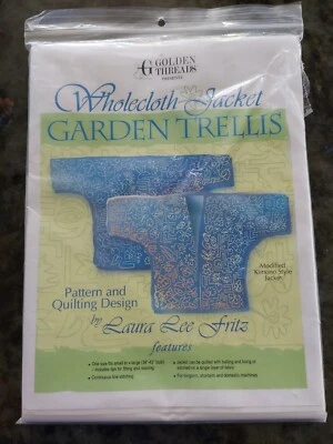Quilted Jacket Pattern : Garden Trellis Wholecloth Jacket by Laura Lee Fritz - Image 1 of 4