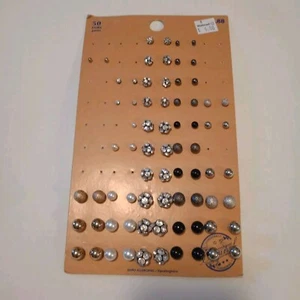 Origional Earrings Partial Multi Pack of Pretty Styles and Different Sizes, New - Picture 1 of 13