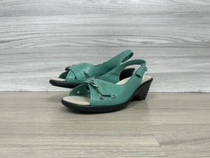 Hotter Kiwi Slingback grüne Sandale Schuhe Größe 7 sehr guter Zustand Damen neu Sommer Urlaub - Bild 1 von 8