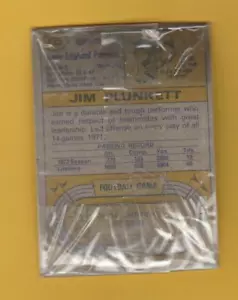 1974 Topps Football Mini Cello Pack From Fun Bag Plunkett Back Showing - Picture 1 of 2