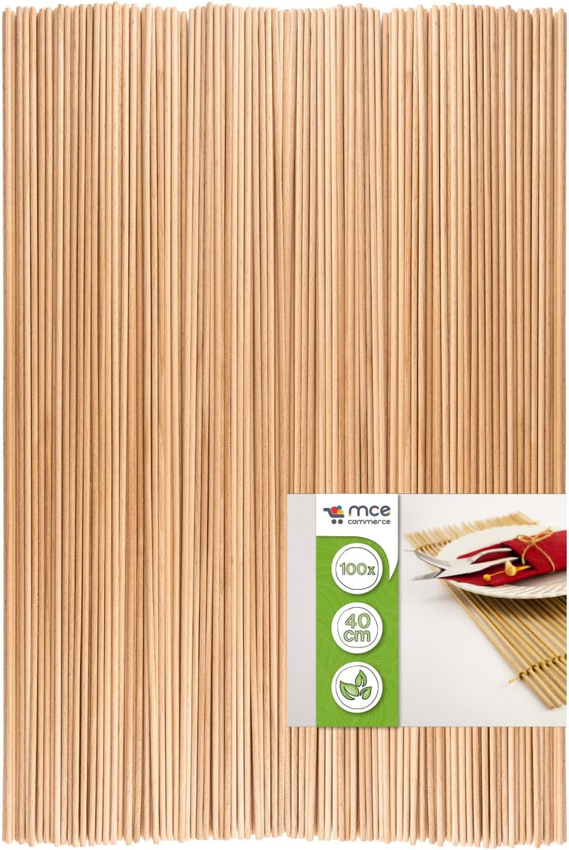 Bastoncini Di Legno Per Lavoretti - 200 Pezzi, ø 3mm E 5mm, Lunghezza 300mm, Per Artigianato E DIY - Foto 5