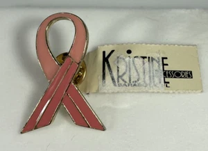 Kristine Accesorios Rosa Cáncer de Mama Pin Cinta Conciencia NUEVO - Imagen 1 de 2