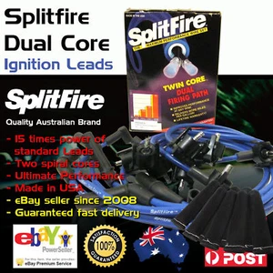 Splitfire Twin Core 8mm Racing Ignition Spark Plug Leads Fits Hillman Hunter - Picture 1 of 2