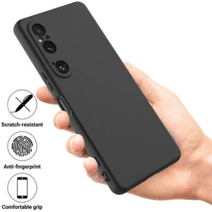 Do Sony Xperia 1 VI, luksusowe odporne na wstrząsy miękkie płynne silikonowe etui TPU - Zdjęcie 1 z 15
