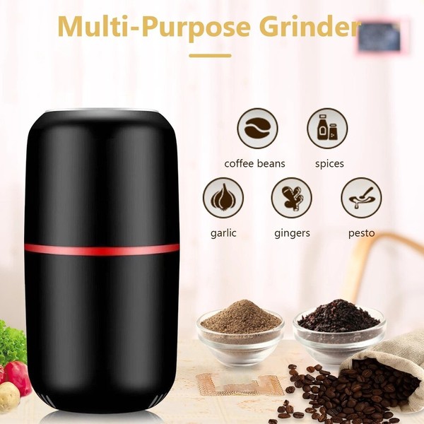 Grinder Spice Stainless Steel Electric Crusher Grinder for Spices Cleaning Brush Photo Related