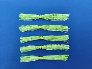 5 Chart Silver Chrome silicone skirt replacement material Tabs Spinner bait jig - Picture 1 of 1