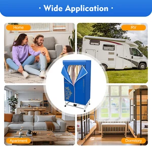 Secadora eléctrica portátil plegable secadora ropa secadora + mando a distancia - Imagen 1 de 13