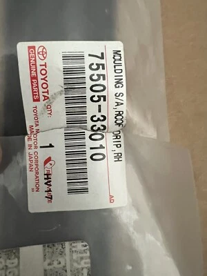 Moldura de pilar techo derecho Toyota Lexus ES 300 1997-2001 75505-33010 genuino Foto 1 de 3