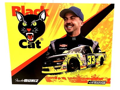 Frankie Muniz Black Cat Reaume Ford #33 Nascar Truck Series Pocono 2025 postal Foto 1 de 2