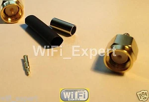 100 SMA Male Crimp for LMR100 RG174 RG179 RG316 RG188 Coax Cable RF Connector US - Picture 1 of 2