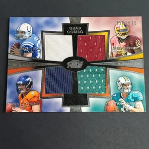 NFL Topps Card, Quad Combo, Patch 2012, Colts, Redskins, Broncos, Dolphins - Foto 1 di 8