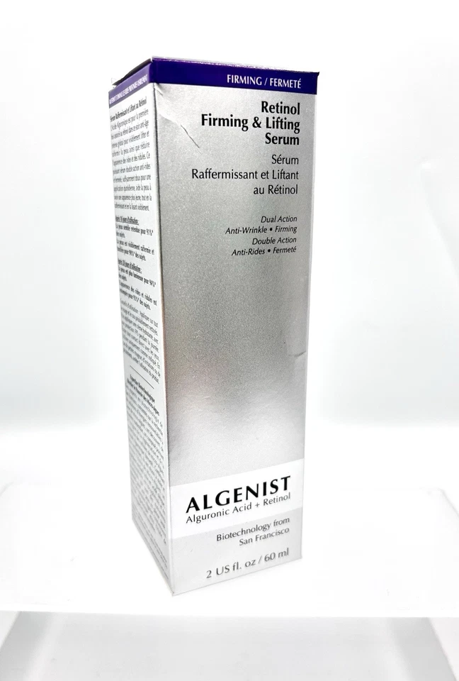 Algenist RETINOL Sérum Firmante e Lifting Tamanho Grande 2 oz NOVO Na Caixa Anti Envelhecimento - Imagem 1 de 3