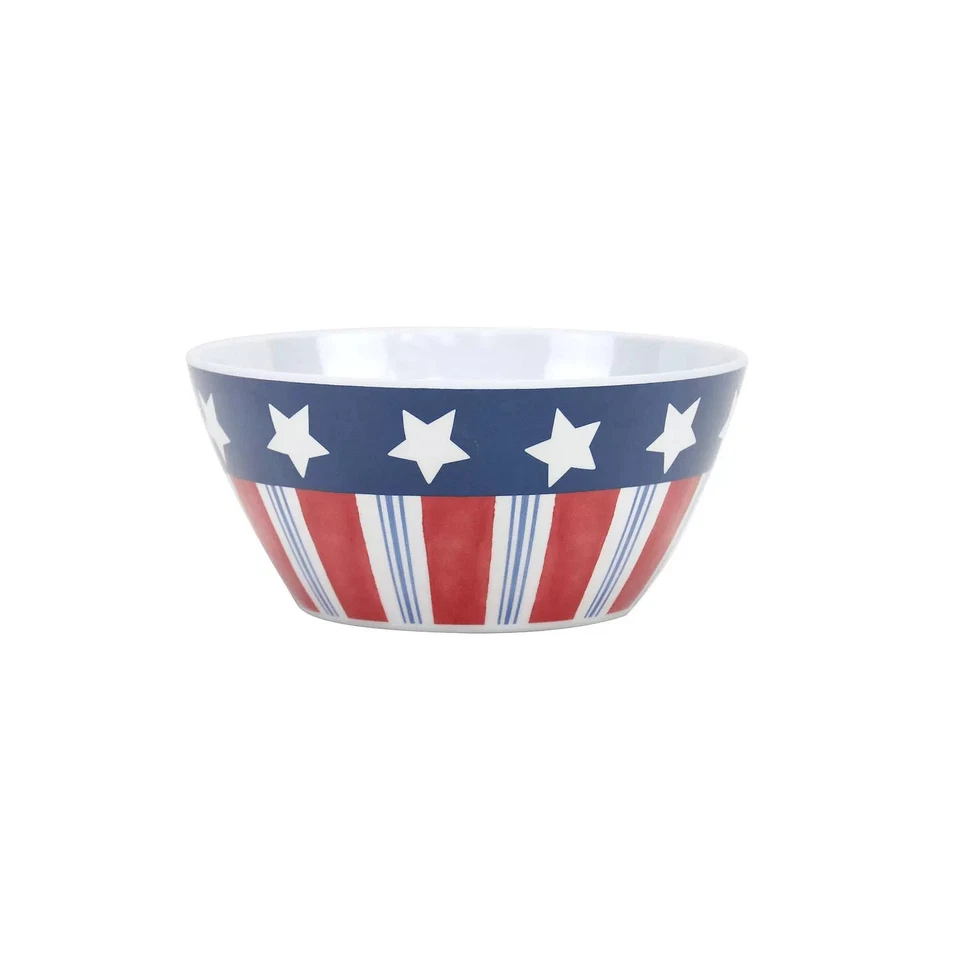 Nova tigela de cereais Celebrate Together bandeira americana melamina 6,1" patriótica 🇺🇸🥣 - Imagem 1 de 1