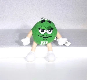 1999 Vintage Mars Green M&M's Lady Girl M&M hängendes Ornament Plüschtier 5,5 Zoll EUC - Bild 1 von 7