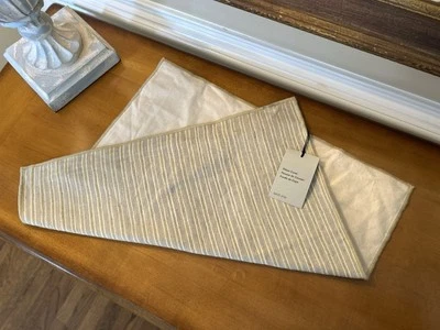 West Elm Modern Silk Stripe Pillow Cover 20”x20” Camel SPOT NWT READ - Image 1 of 4