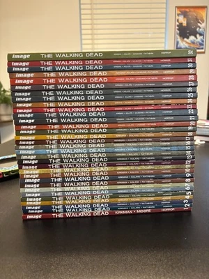 Complete Set The Walking Dead Trade Paperback Graphic Novels VOL 1-32 (Preowned) - Image 1 of 4