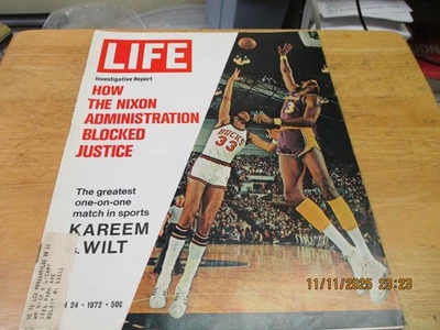 Life Magazine. March 24, 1972. "Wilt Chamberlain/Kareem Jabbar Cover and Story". - Image 1 of 4