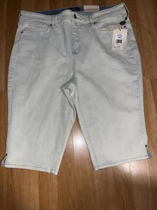 NYDJ Equinox Wash Bermuda Shorts UVP 79 $ Größe 18 neu - Bild 1 von 8