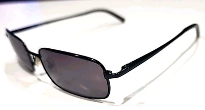 Harley Davidson HD220 Vintage Black Metal Gray Rectangle Sunglasses 55-18 143 - Image 1 of 4