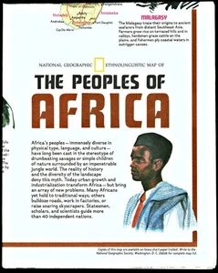 ⫸ 1971-12 December PEOPLES & HERITAGE OF AFRICA National Geographic Map (509) - Picture 1 of 7