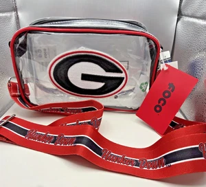 FOCO NCAA Georgia Bulldogs Clear Crossbody Bag w/ Hunker Down Strap NEU Neu mit Etikett - Bild 1 von 2