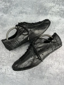 Adidas Adi Dassler Zapatos para Correr Vintage Años 70 Cuero Negro Colección Talla 9 - Imagen 1 de 17