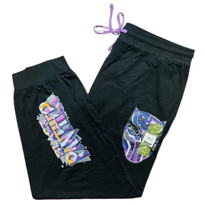 Men’s Black Panther Lounge Joggers Size XL (40-42) NEW - Image 1 of 4