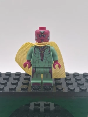 🔥 LEGO Vision Minifigure Sand Green Dark Azure Spot On Forehead sh0178 Marvel - Image 1 of 2
