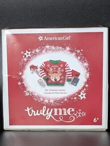 AMERICAN GIRL Truly Me Silly Christmas Sweater EUC  - Picture 1 of 24