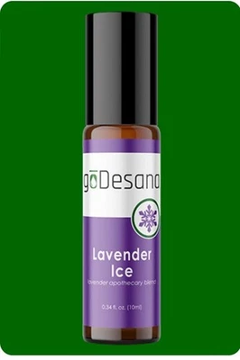 Mezcla de aceites esenciales de hielo de lavanda para dolores de cabeza y dolores menores (adultos) Foto 1 de 4