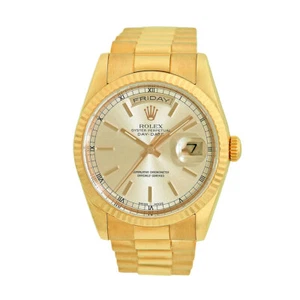 ROLEX 18K Yellow Gold 36mm Day Date President 118238 Box Lifetime Warranty MINTY - Picture 1 of 5