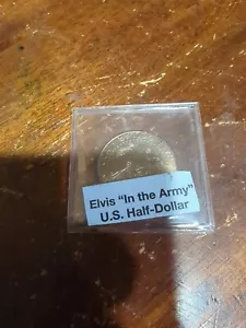Elvis " In The Army " Kennedy Half Dollar Colorize Commemorative Coin - Picture 1 of 2