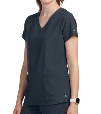  Top Barco One Para Mujer 3 Bolsillos Bandas Cuello Acero Gris Talla Grande Nuevo Con Etiquetas Foto 1 de 3