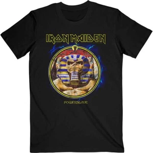 Iron Maiden Powerslave Mummy Circle T-Shirt Black New - Picture 1 of 1