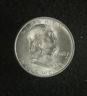 1948 D Franklin Half Dollar. Xf/Au - Very Nice Raw Coin