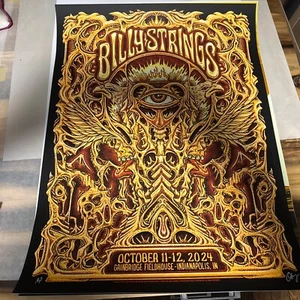 Billy Strings Gainbridge Indianapolis Poster Murphy Signed AP Mint 10-11/12-24 - Picture 1 of 4