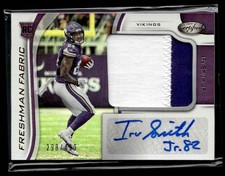 2019 Panini Certified Freshman Fabric Mirror Signatures Black Etch Irv Smith Jr.