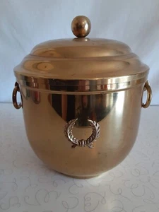 Ice Bucket Brass Large & Heavy for Champagne Bottles Vintage - Picture 1 of 6