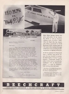 1938 Beechcraft Model 17 Stagerwing Aircraft ad 11/30/2022j - Picture 1 of 1
