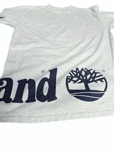 Vintage 90s Timberland Shirt Size Large Made In USA Tree Logo Spellout - Picture 1 of 6